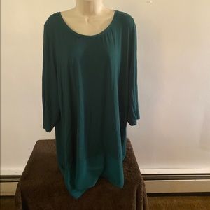 Lane Bryant 18/20 green long shirt